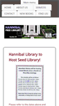 Mobile Screenshot of hannibalfreelibrary.org