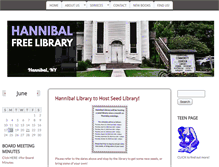 Tablet Screenshot of hannibalfreelibrary.org